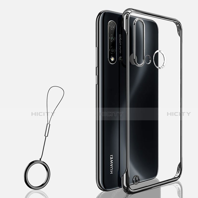 Coque Antichocs Rigide Transparente Crystal Etui Housse S03 pour Huawei P20 Lite (2019) Noir Plus