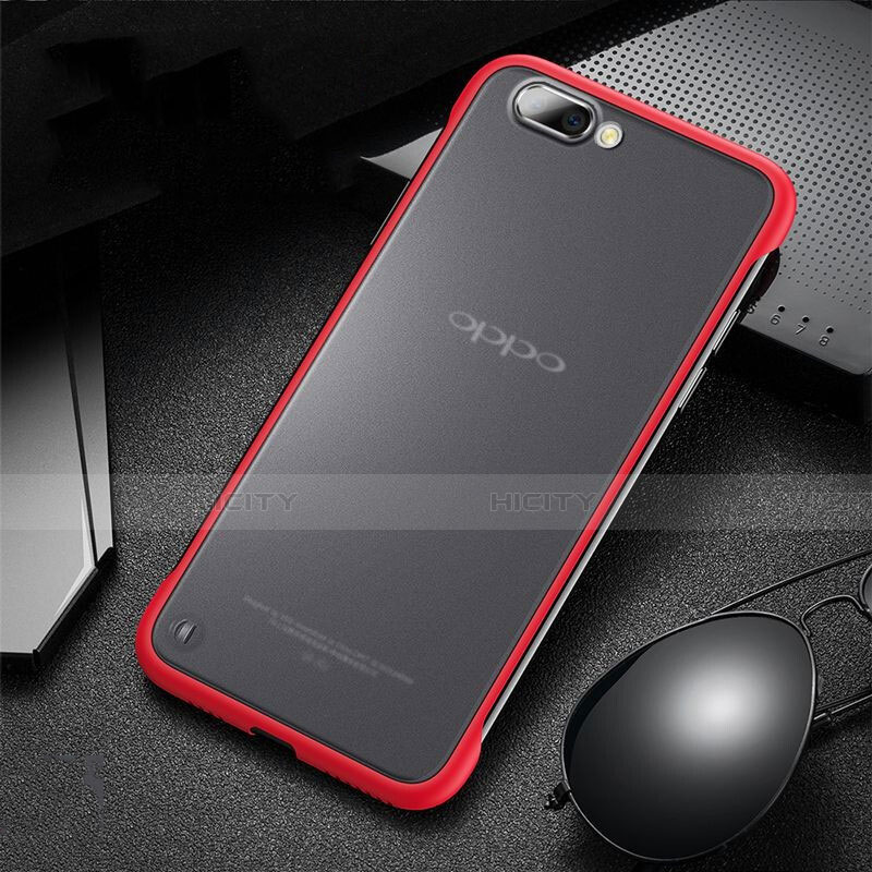 Coque Antichocs Rigide Transparente Crystal Etui Housse S03 pour Oppo R15X Rouge Plus