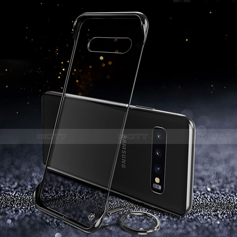 Coque Antichocs Rigide Transparente Crystal Etui Housse S03 pour Samsung Galaxy S10 5G Noir Plus