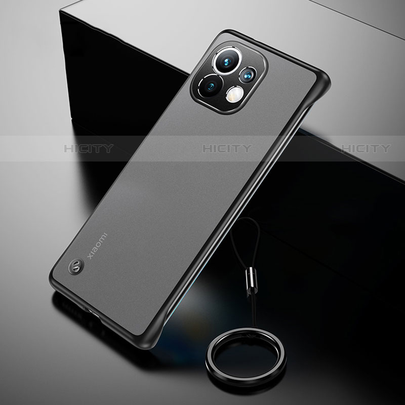 Coque Antichocs Rigide Transparente Crystal Etui Housse S03 pour Xiaomi Mi 11 Lite 5G Noir Plus