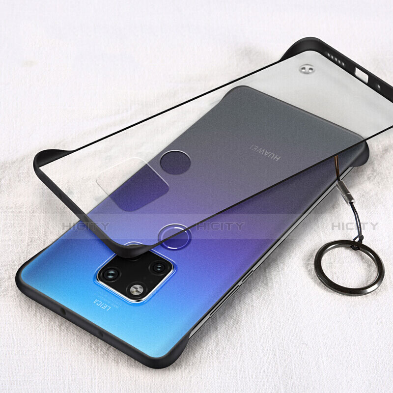 Coque Antichocs Rigide Transparente Crystal Etui Housse S04 pour Huawei Mate 20 X 5G Noir Plus