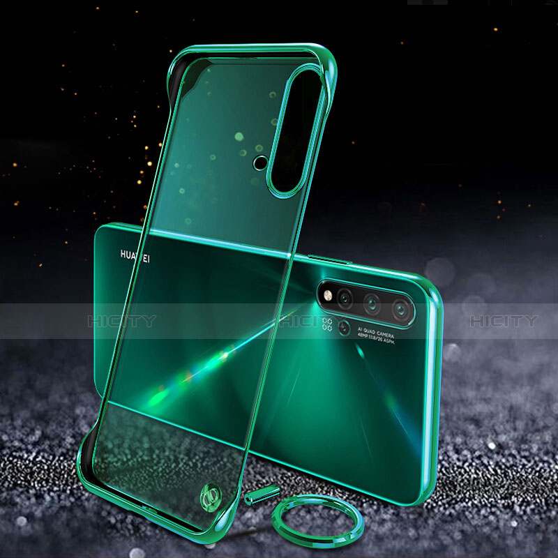 Coque Antichocs Rigide Transparente Crystal Etui Housse S04 pour Huawei Nova 5 Pro Vert Plus