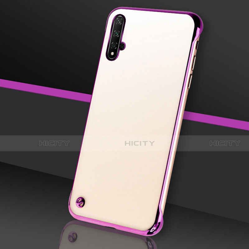 Coque Antichocs Rigide Transparente Crystal Etui Housse S05 pour Huawei Nova 5 Pro Violet Plus