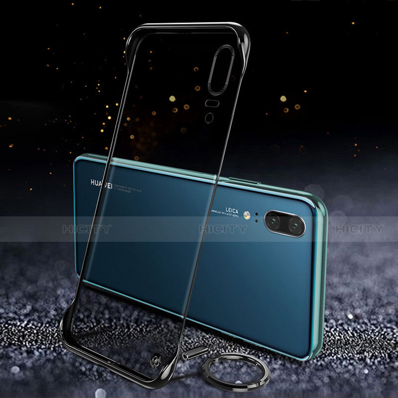 Coque Antichocs Rigide Transparente Crystal Etui Housse S05 pour Huawei P20 Noir Plus