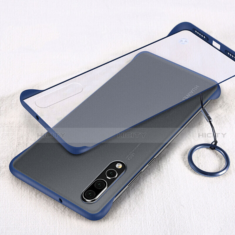 Coque Antichocs Rigide Transparente Crystal Etui Housse S05 pour Huawei P20 Pro Bleu Plus