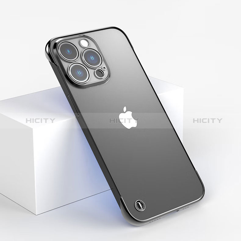Coque Antichocs Rigide Transparente Crystal Etui Housse WT1 pour Apple iPhone 13 Pro Max Noir Plus