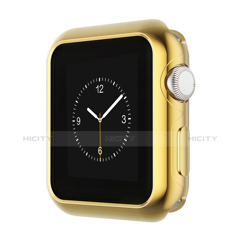 Coque Bumper Luxe Aluminum Metal A01 pour Apple iWatch 3 42mm Or Plus