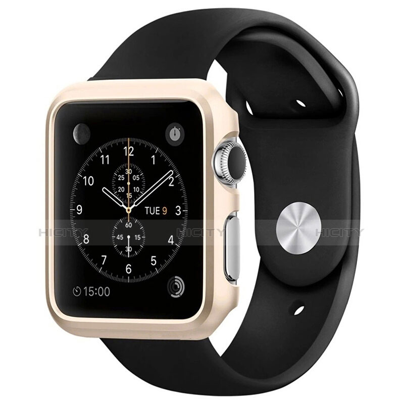 Coque Bumper Luxe Aluminum Metal C01 pour Apple iWatch 2 42mm Or Plus