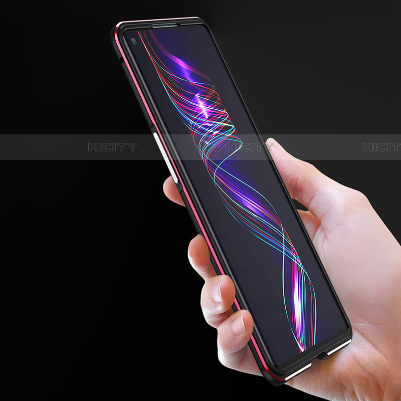 Coque Bumper Luxe Aluminum Metal Etui A01 pour Oppo Reno3 Pro Plus