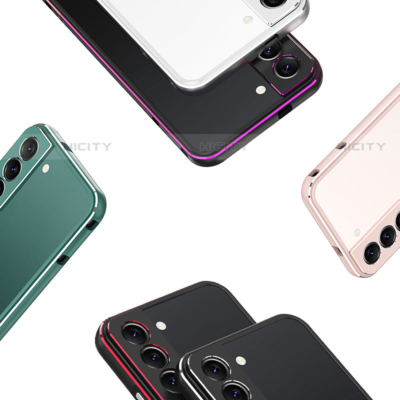 Coque Bumper Luxe Aluminum Metal Etui A01 pour Samsung Galaxy S21 FE 5G Plus