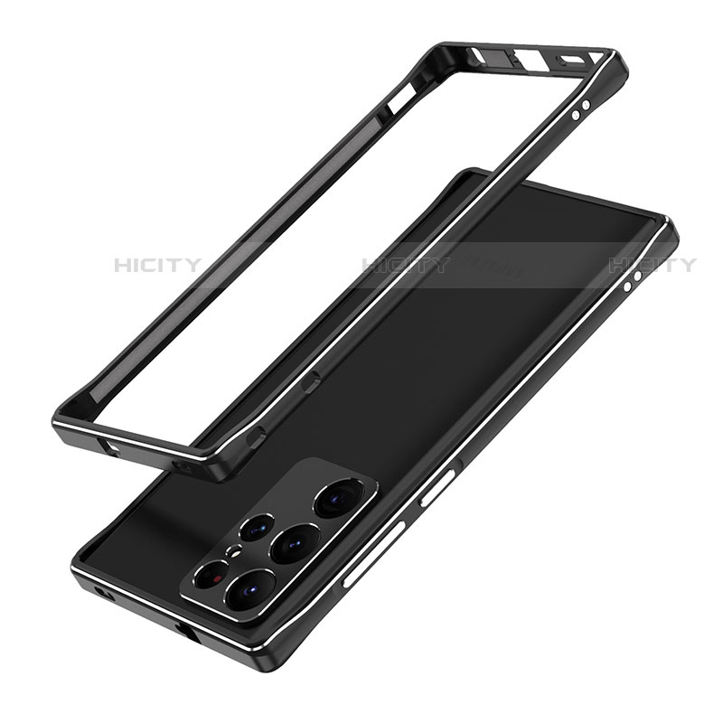 Coque Bumper Luxe Aluminum Metal Etui A01 pour Samsung Galaxy S23 Ultra 5G Plus