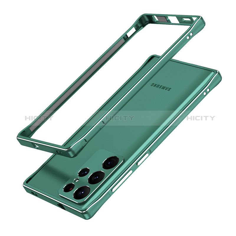 Coque Bumper Luxe Aluminum Metal Etui A01 pour Samsung Galaxy S24 Ultra 5G Plus