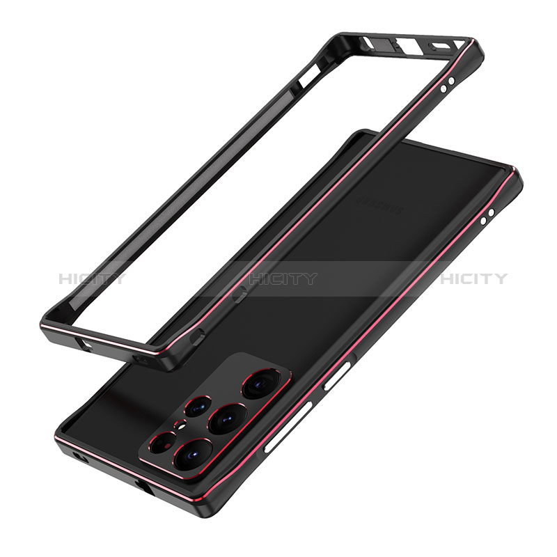 Coque Bumper Luxe Aluminum Metal Etui A01 pour Samsung Galaxy S24 Ultra 5G Plus