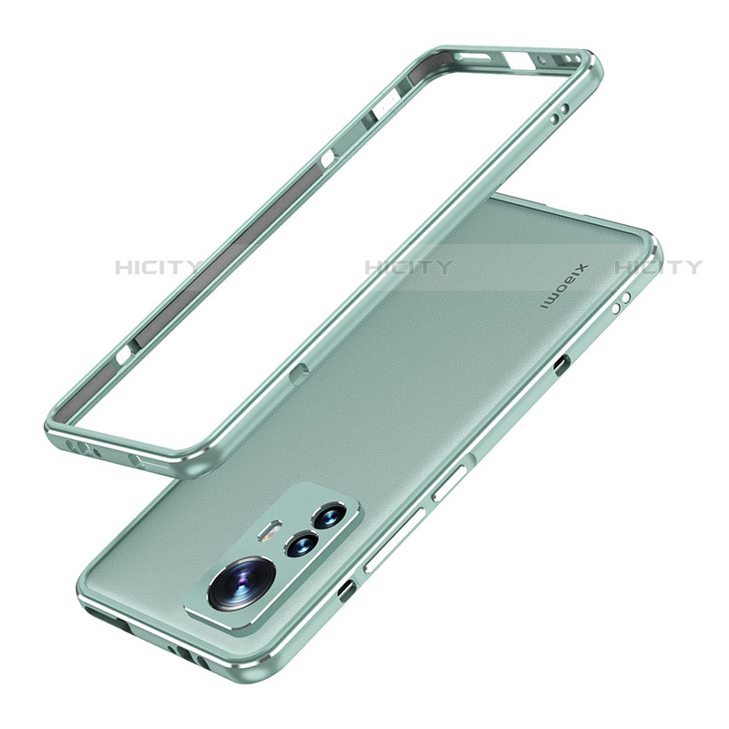 Coque Bumper Luxe Aluminum Metal Etui A01 pour Xiaomi Mi 12S Pro 5G Vert Plus