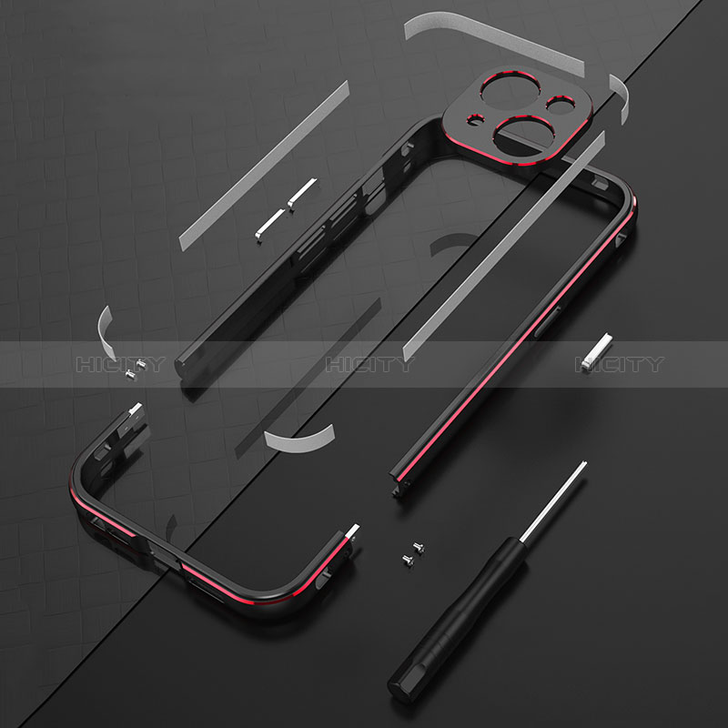 Coque Bumper Luxe Aluminum Metal Etui JZ1 pour Apple iPhone 14 Plus Plus