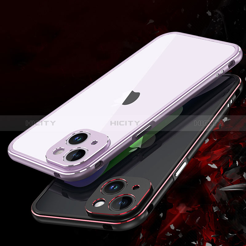 Coque Bumper Luxe Aluminum Metal Etui JZ1 pour Apple iPhone 14 Plus Plus