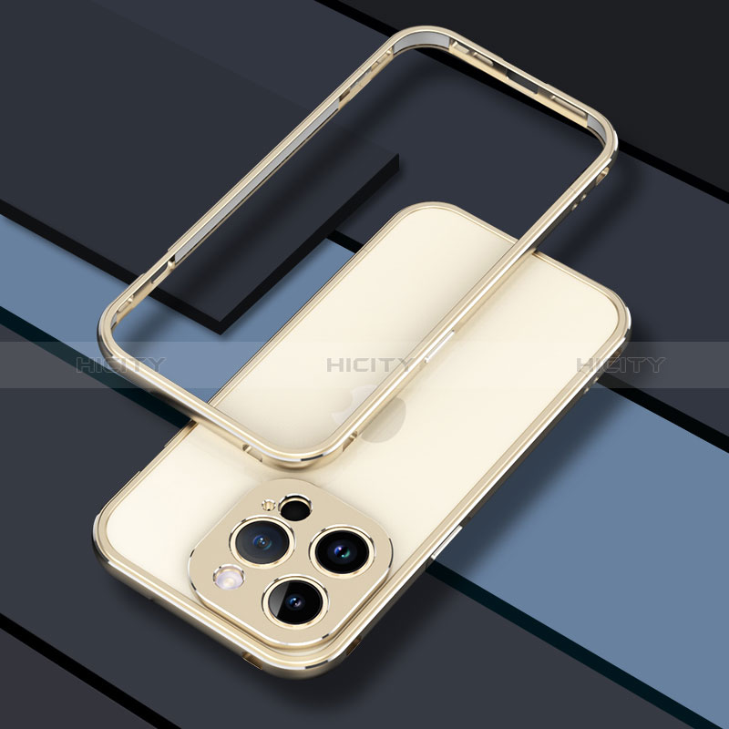 Coque Bumper Luxe Aluminum Metal Etui JZ1 pour Apple iPhone 14 Pro Plus