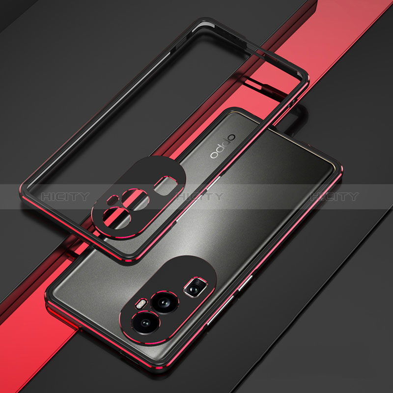 Coque Bumper Luxe Aluminum Metal Etui JZ1 pour Oppo Reno10 Pro+ Plus 5G Plus