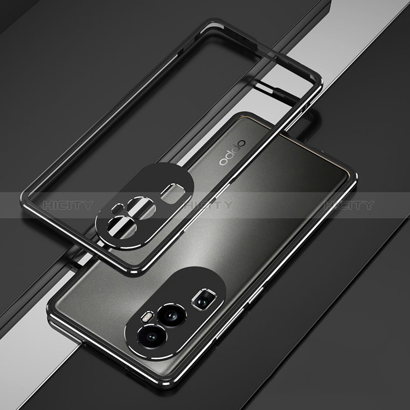 Coque Bumper Luxe Aluminum Metal Etui JZ1 pour Oppo Reno10 Pro+ Plus 5G Plus