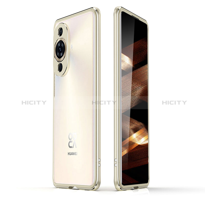 Coque Bumper Luxe Aluminum Metal Etui JZ2 pour Huawei Nova 11 Or Plus