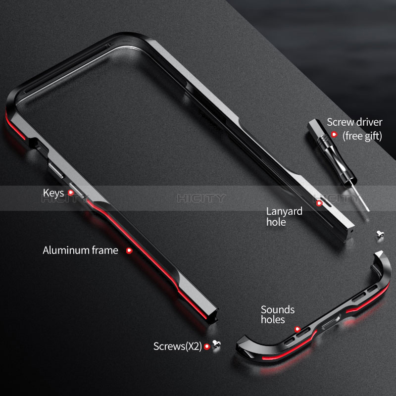 Coque Bumper Luxe Aluminum Metal Etui LF2 pour Apple iPhone 14 Plus Plus