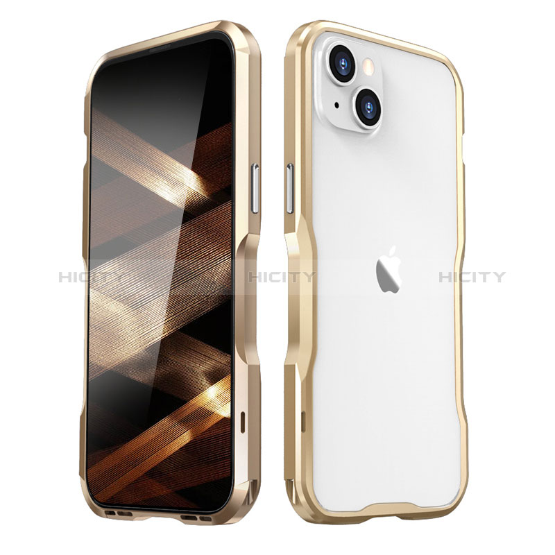 Coque Bumper Luxe Aluminum Metal Etui LF2 pour Apple iPhone 15 Plus