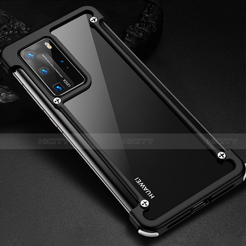 Coque Bumper Luxe Aluminum Metal Etui N01 pour Huawei P40 Pro Plus