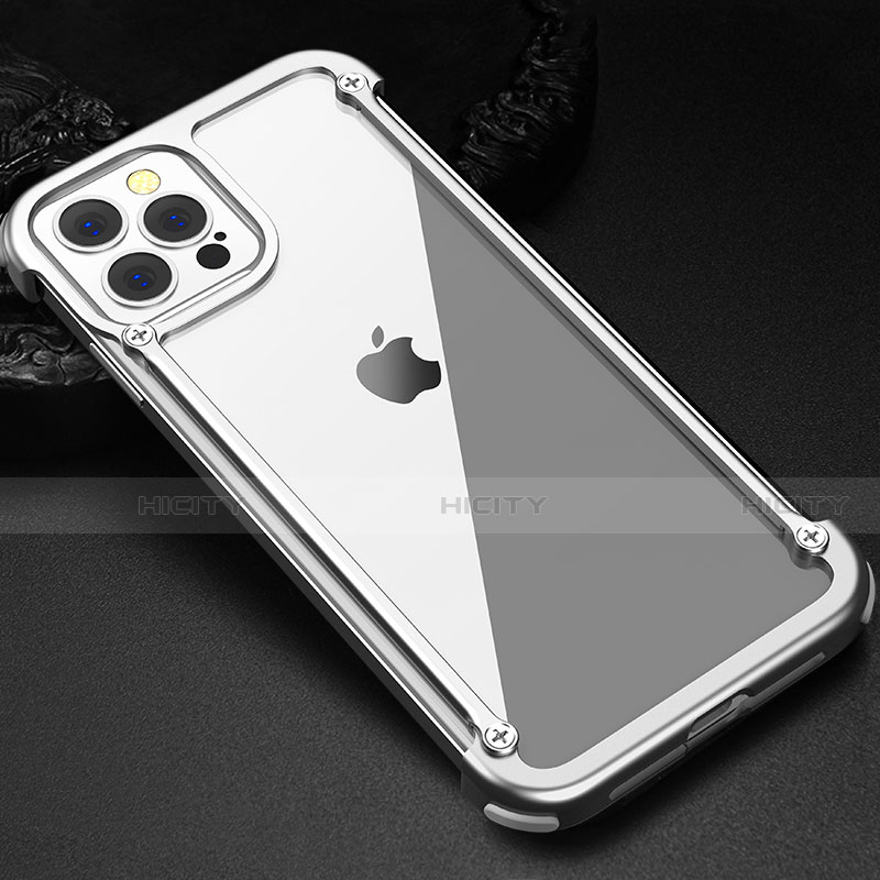 Coque Bumper Luxe Aluminum Metal Etui N04 pour Apple iPhone 12 Pro Plus