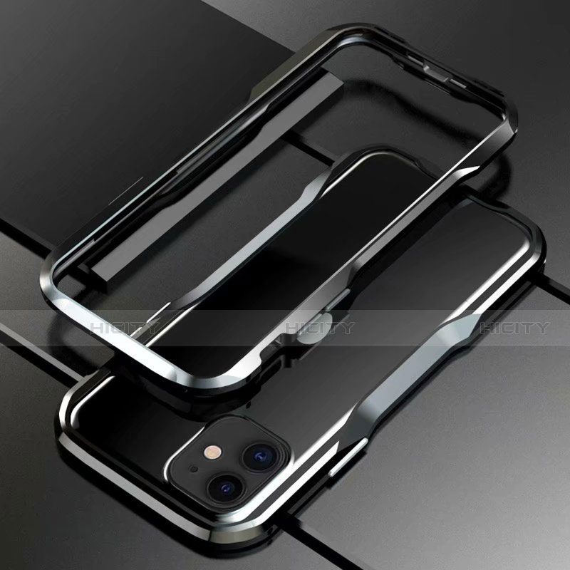 Coque Bumper Luxe Aluminum Metal Etui pour Apple iPhone 11 Noir Plus