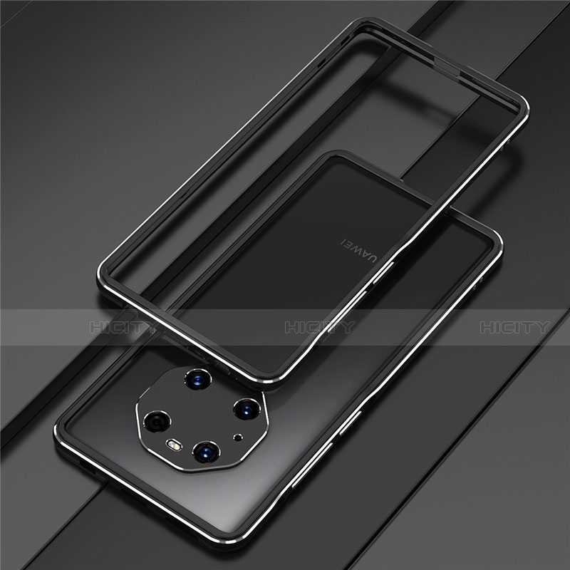 Coque Bumper Luxe Aluminum Metal Etui pour Huawei Mate 40 Pro Noir Plus