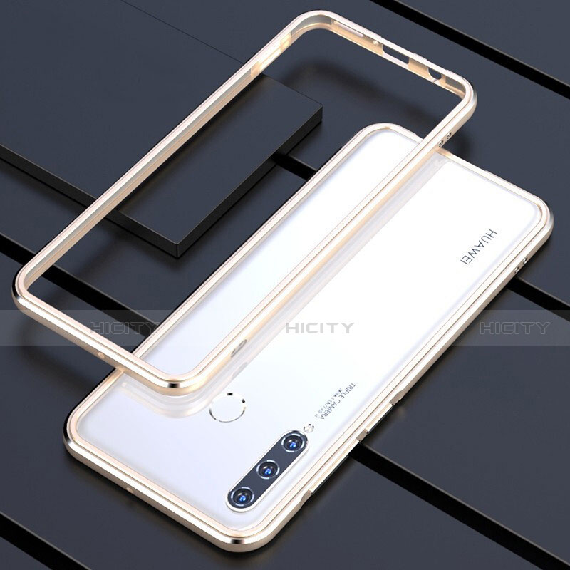 Coque Bumper Luxe Aluminum Metal Etui pour Huawei Nova 4e Or Plus