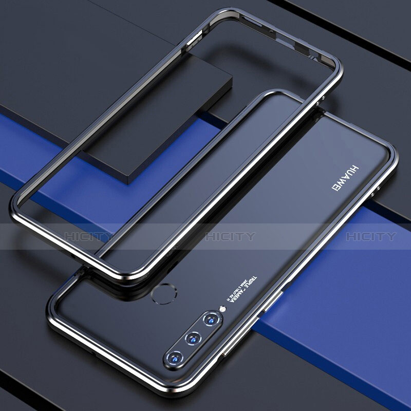 Coque Bumper Luxe Aluminum Metal Etui pour Huawei P30 Lite New Edition Noir Plus