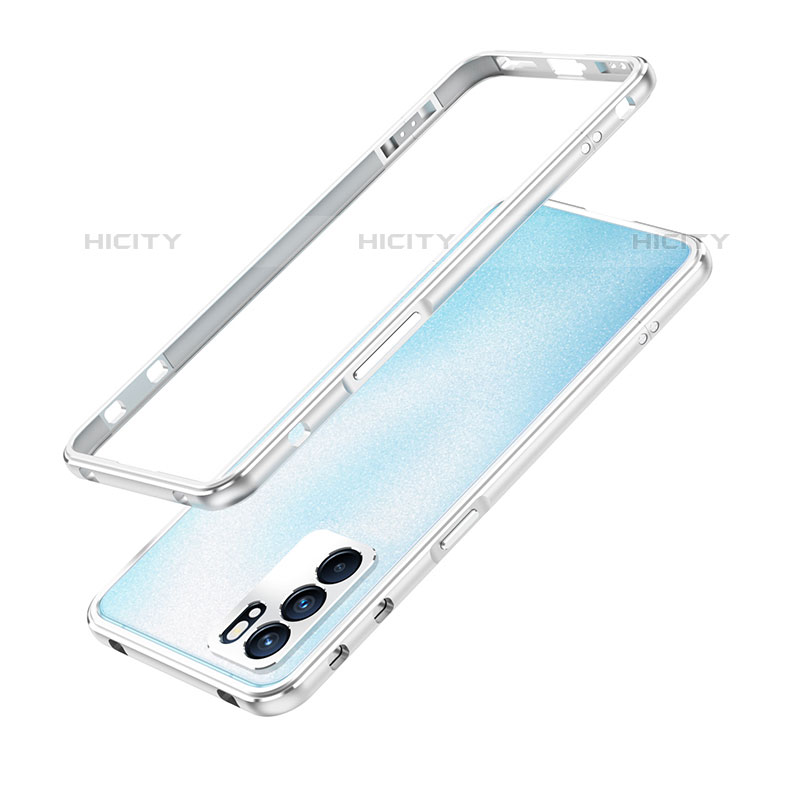 Coque Bumper Luxe Aluminum Metal Etui pour Oppo Reno6 5G Plus