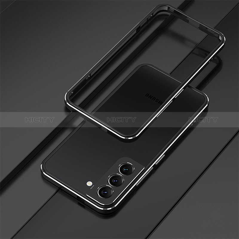 Coque Bumper Luxe Aluminum Metal Etui pour Samsung Galaxy S24 5G Noir Plus