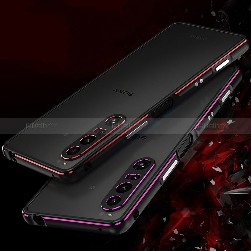 Coque Bumper Luxe Aluminum Metal Etui pour Sony Xperia 1 IV Plus