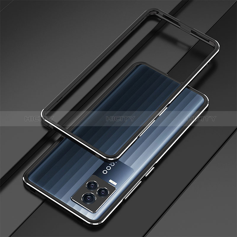 Coque Bumper Luxe Aluminum Metal Etui pour Vivo iQOO 7 5G Noir Plus