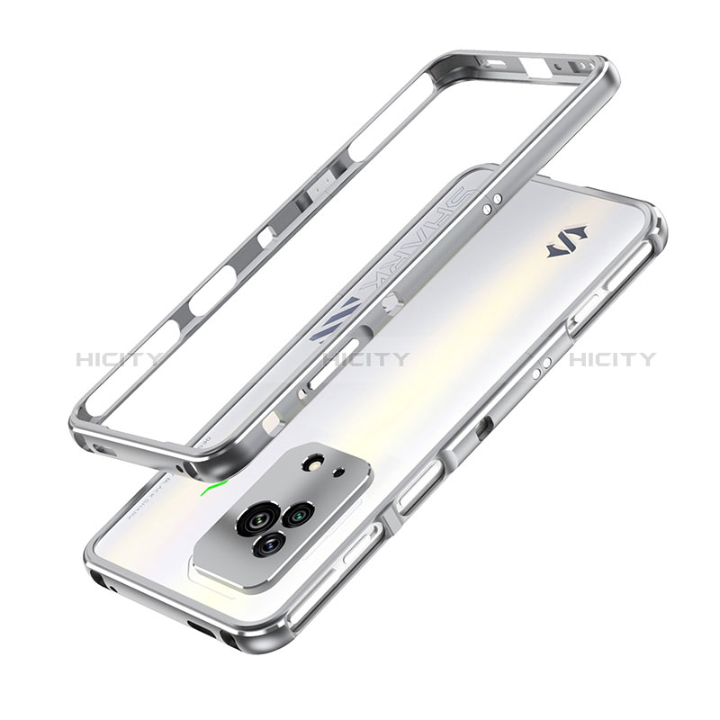 Coque Bumper Luxe Aluminum Metal Etui pour Xiaomi Black Shark 5 5G Gris Plus