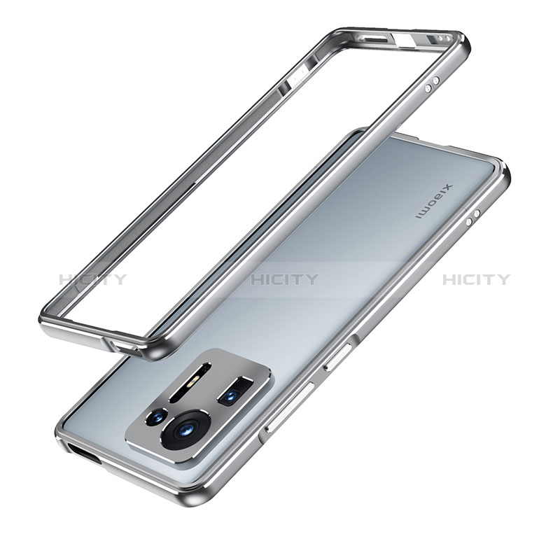 Coque Bumper Luxe Aluminum Metal Etui pour Xiaomi Mi Mix 4 5G Gris Plus