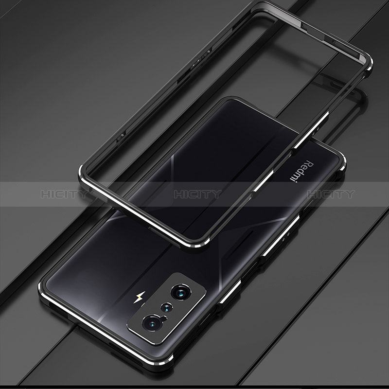 Coque Bumper Luxe Aluminum Metal Etui pour Xiaomi Poco F4 GT 5G Noir Plus