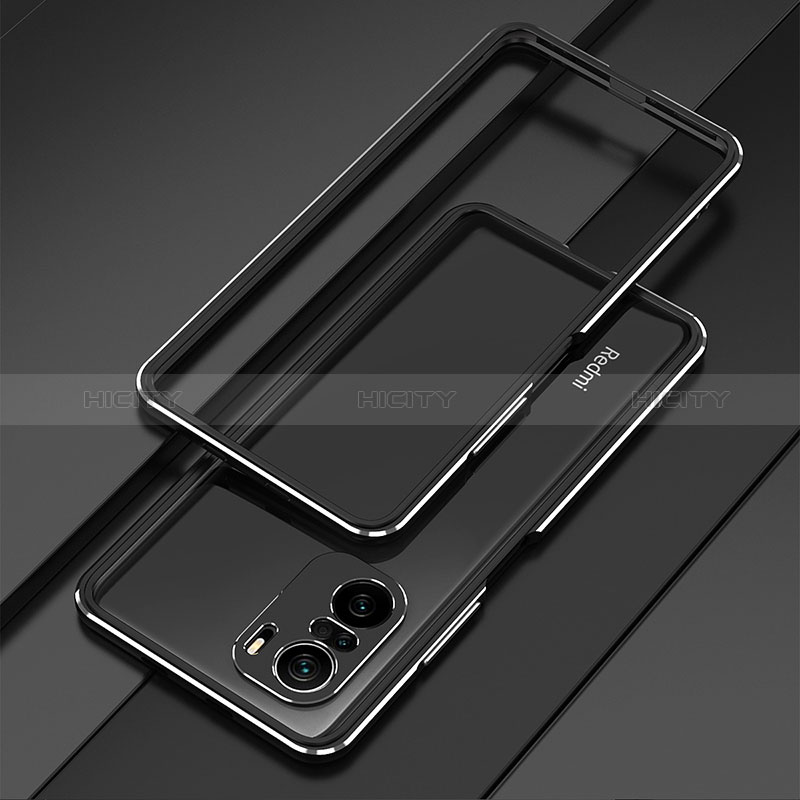 Coque Bumper Luxe Aluminum Metal Etui pour Xiaomi Redmi K40 5G Noir Plus