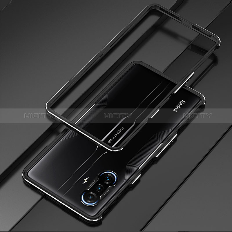 Coque Bumper Luxe Aluminum Metal Etui S01 pour Xiaomi Poco F3 GT 5G Noir Plus