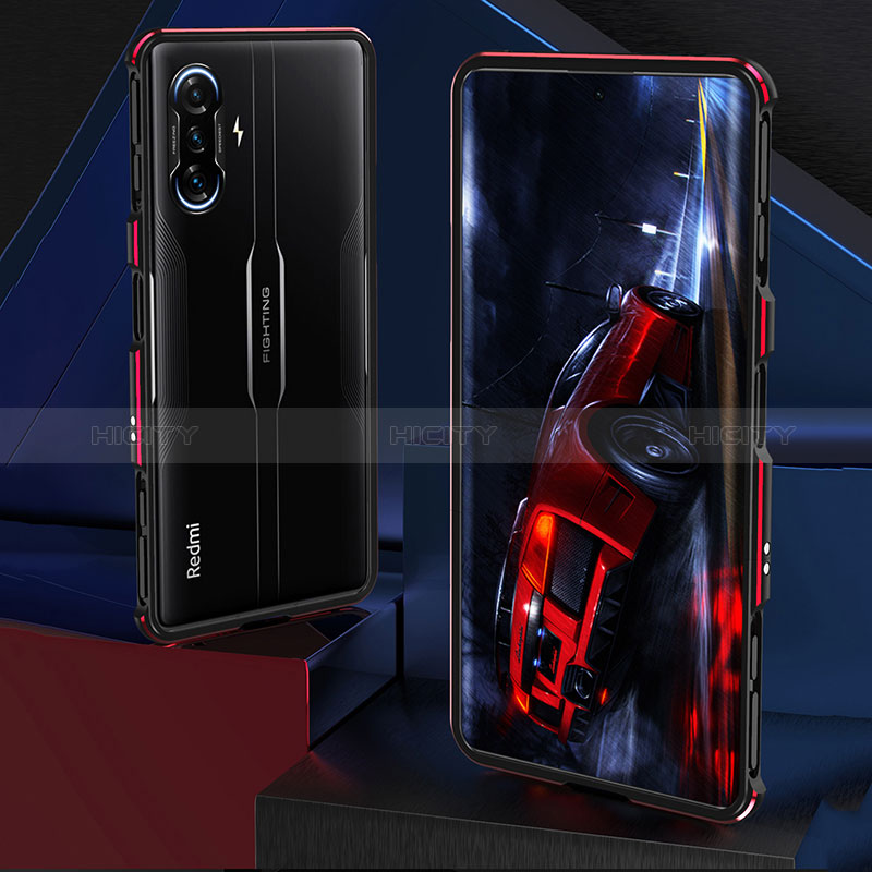 Coque Bumper Luxe Aluminum Metal Etui S01 pour Xiaomi Redmi K40 Gaming 5G Plus