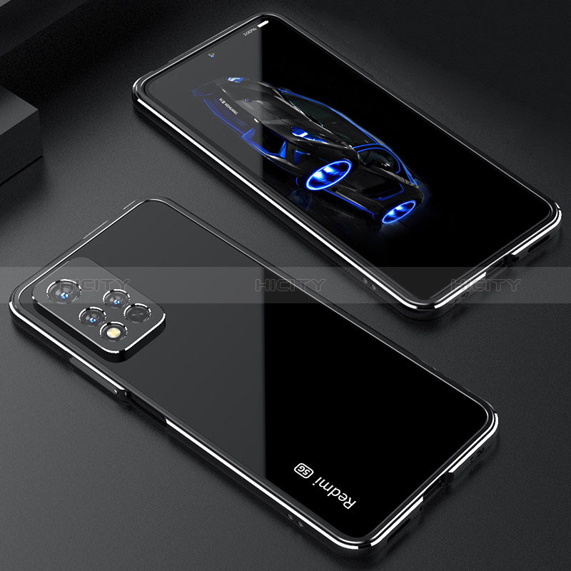 Coque Bumper Luxe Aluminum Metal Etui S01 pour Xiaomi Redmi Note 11 Pro+ Plus 5G Noir Plus