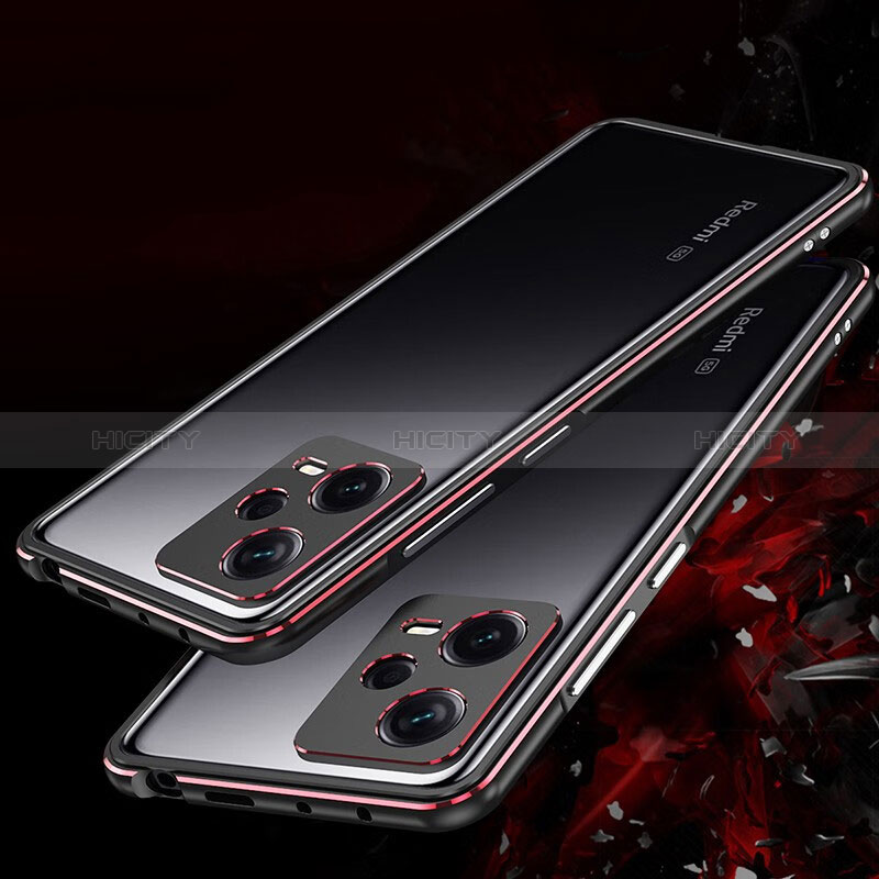 Coque Bumper Luxe Aluminum Metal Etui S01 pour Xiaomi Redmi Note 12 Pro+ Plus 5G Plus