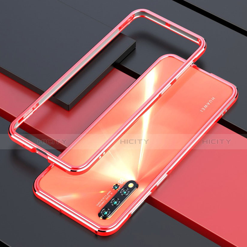 Coque Bumper Luxe Aluminum Metal Etui T01 pour Huawei Nova 5 Pro Orange Plus