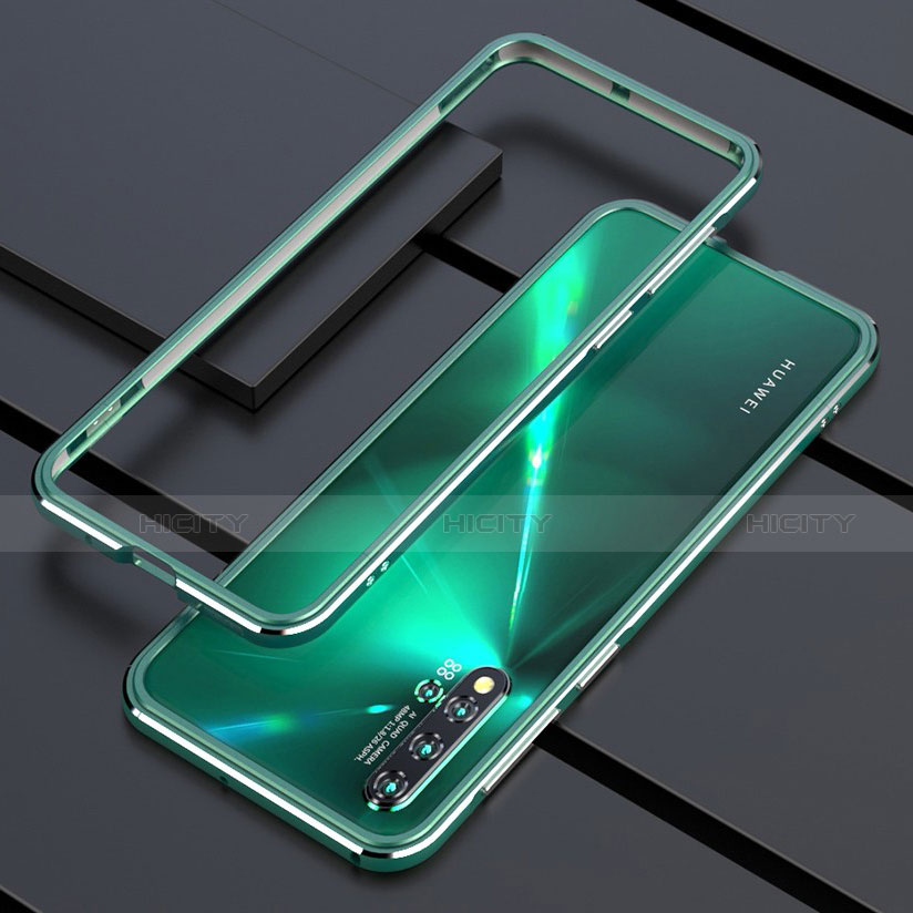 Coque Bumper Luxe Aluminum Metal Etui T01 pour Huawei Nova 5 Pro Vert Plus