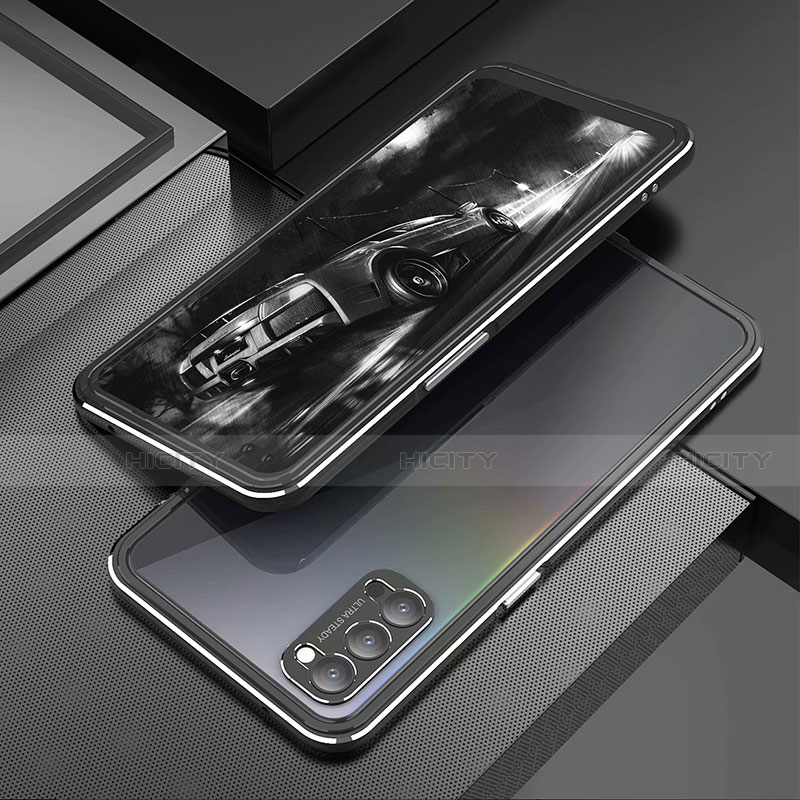 Coque Bumper Luxe Aluminum Metal Etui T01 pour Oppo Reno4 Pro 5G Plus