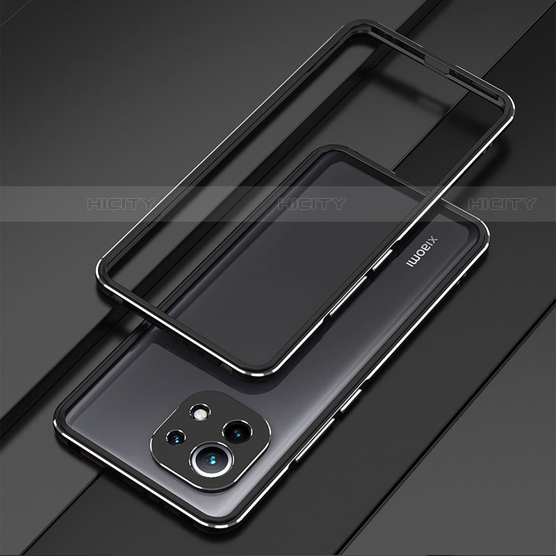 Coque Bumper Luxe Aluminum Metal Etui T01 pour Xiaomi Mi 11 Lite 4G Noir Plus