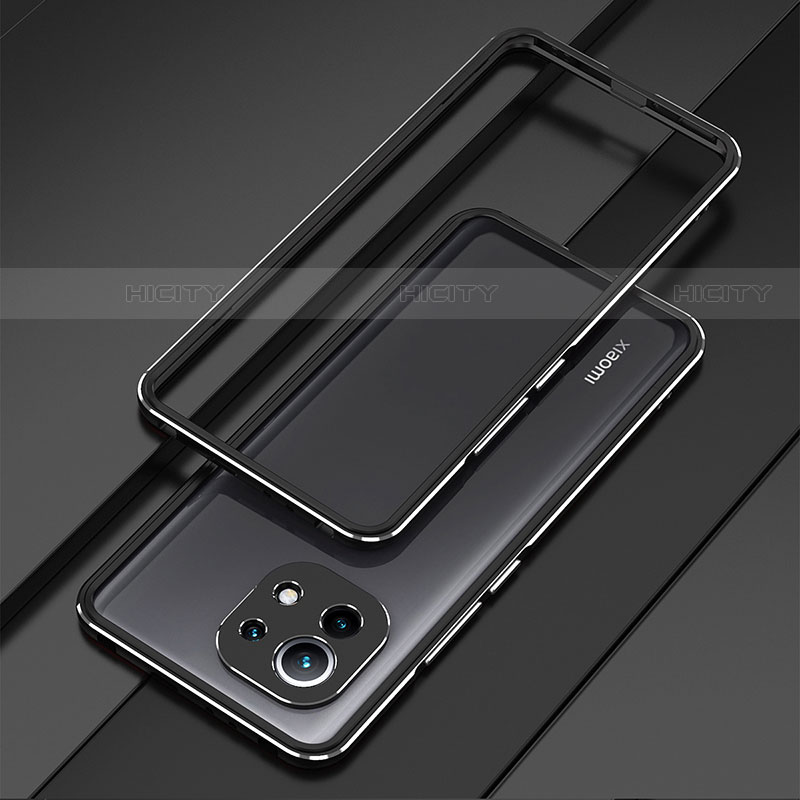Coque Bumper Luxe Aluminum Metal Etui T01 pour Xiaomi Mi 11 Lite 5G Noir Plus