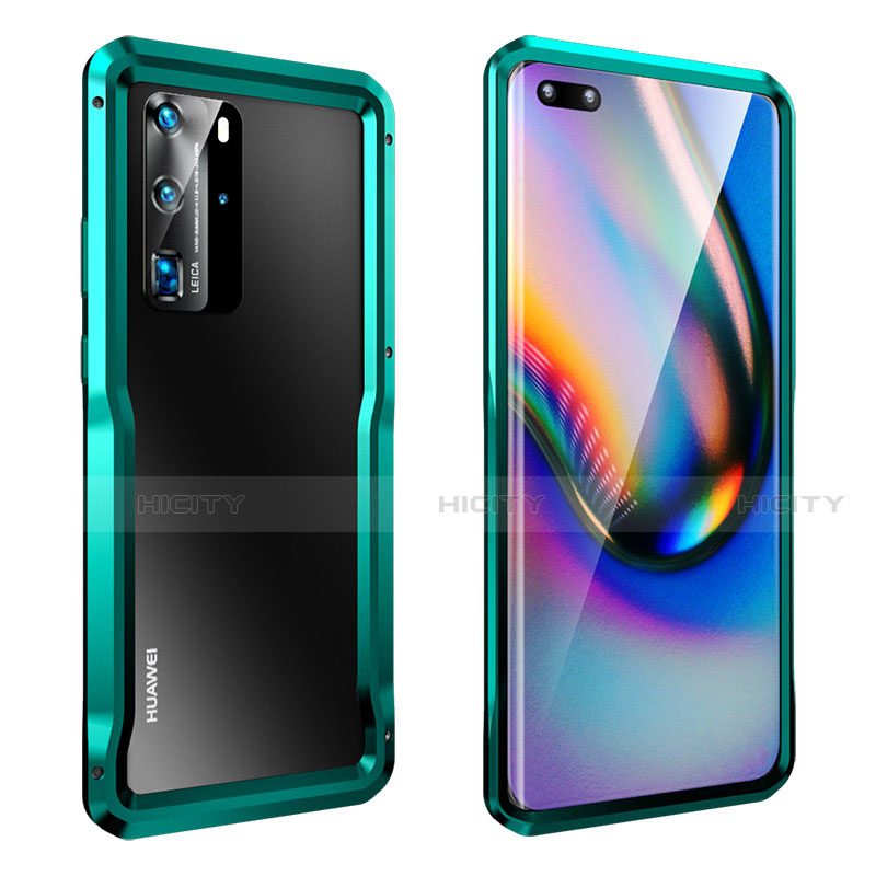 Coque Bumper Luxe Aluminum Metal Etui T03 pour Huawei P40 Pro Plus